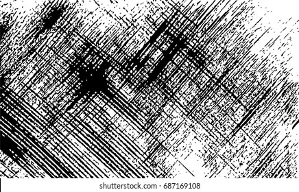 Grunge lines texture - abstract isolated stock vector template - easy to use
