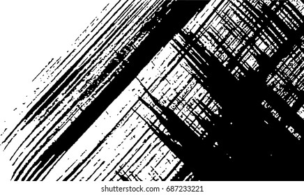 Grunge lines texture - abstract isolated stock vector template - easy to use