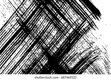 Grunge lines texture - abstract isolated stock vector template - easy to use