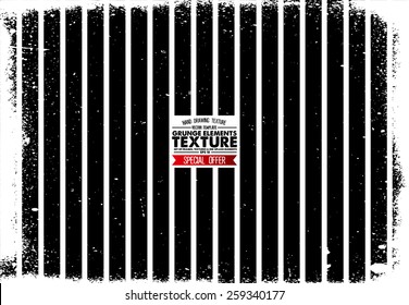 Grunge Lines Texture - Abstract Stock Vector Template - Easy To Use