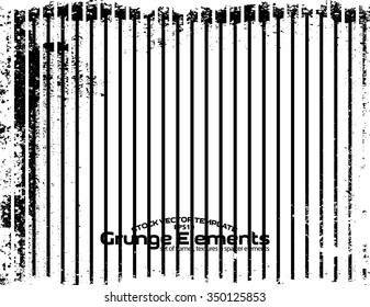 Grunge lines texture background - abstract isolated stock vector design template - easy to use
