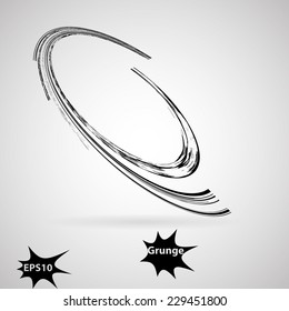 Grunge Logo Element . Vector Illustration . 