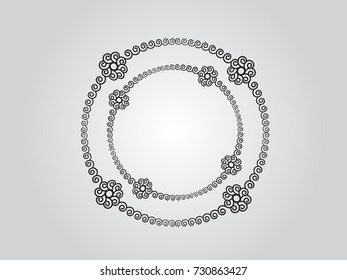 Grunge Logo Icon. Circular Arrow Design Template. Vector Illustration.
