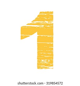 Grunge Logo Number 1. Scrape Style. 