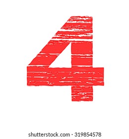 Grunge Logo Number 4. Scrape Style. 