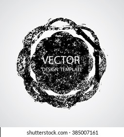 Grunge Logo Ribbon. Banners, Insignias , Logos, Icons, Labels and Badges Set .