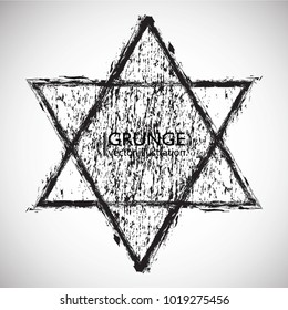 Grunge Logo Ribbon. Modern Shape Stamps Collection,Grunge Circles. Can be used as Banners, Insignias , Logos, Icons, Labels or Badges. Isolated Star blank shape with dirty, distressed Texture.