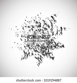 Grunge Logo Ribbon. Modern Shape Stamps Collection,Grunge Circles. Can be used as Banners, Insignias , Logos, Icons, Labels or Badges. Isolated Star blank shapes with distressed scratched Texture.
