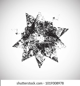 Grunge Logo Ribbon. Modern Shape Stamps Collection,Grunge Circles. Can be used as Banners, Insignias , Logos, Icons, Labels or Badges. Isolated blank shapes with dirty, distressed scratched Texture.