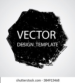 Grunge Logo Ribbon. Modern Shape Stamps Collection,Grunge Circles. Can be used as Banners, Insignias , Logos, Icons, Labels or Badges.