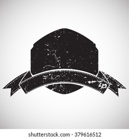 Grunge Logo Shape.Retro Label .Textured label. banner design.Vector Background.