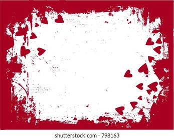 Grunge love - vector