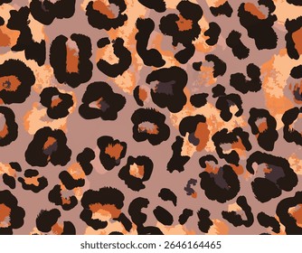 Grunge Macro Elements Jaguar Animal Skin Furry Vetor Art Mão desenhada, Leopardo, Cheetah Skin Formas abstratas, cores vivas brilhantes, moda adequada para impressão na superfície em todo o padrão de impressão sem emenda 