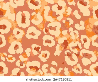 Grunge Macro Elements Jaguar Animal Skin Furry Vetor Art Mão desenhada, Leopardo, Cheetah Skin Formas abstratas, cores vivas brilhantes, moda adequada para impressão na superfície em todo o padrão de impressão sem emenda 