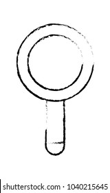 grunge magnifying glass object to serch and zoom