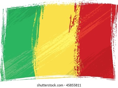 Grunge Mali flag