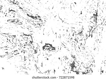 Grunge marble style texture. Abstract monochrome vector template. Black white background.
