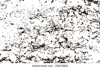 Grunge marble texture. White and black distress design. Torn stone modern background. Monochrome granite surface. Vector illustration.