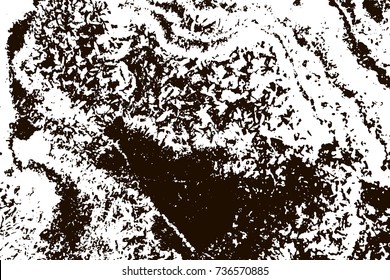 Grunge marble texture. White and black distress design. Torn stone modern background. Monochrome granite surface. Vector illustration.