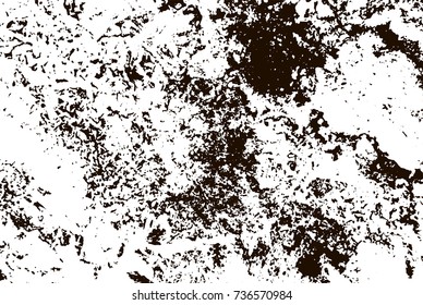 Grunge marble texture. White and black distress design. Torn stone modern background. Monochrome granite surface. Vector illustration.