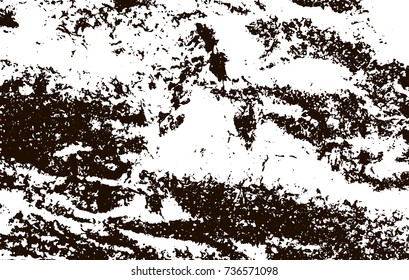 Grunge marble texture. White and black distress design. Torn stone modern background. Monochrome granite surface. Vector illustration.