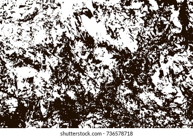 Grunge marble texture. White and black distress design. Torn stone modern background. Monochrome granit surface. Vector illustration.
