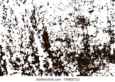 Grunge marble texture. White and black distress design. Torn stone modern background. Monochrome granite surface. Vector illustration.