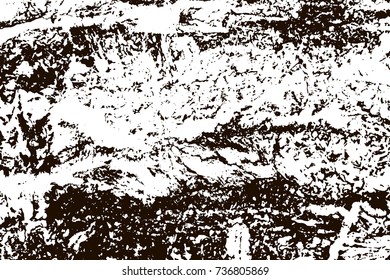 Grunge marble texture. White and black distress design. Torn stone modern background. Monochrome granite surface. Vector illustration.