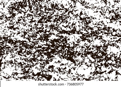 Grunge marble texture. White and black distress design. Torn stone modern background. Monochrome granite surface. Vector illustration.