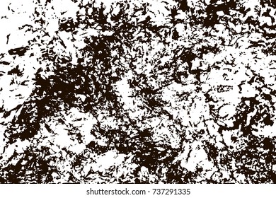 Grunge marble texture. White and black distress design. Torn stone modern background. Monochrome granite surface. Vector illustration.