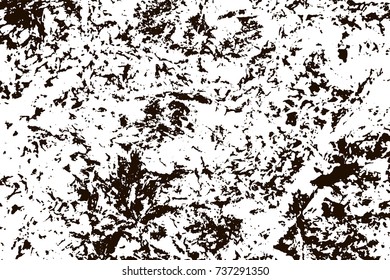 Grunge marble texture. White and black distress design. Torn stone modern background. Monochrome granite surface. Vector illustration.