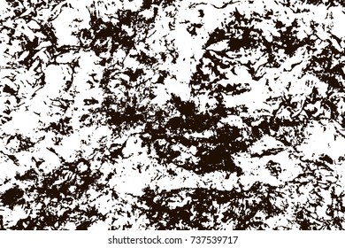 Grunge marble texture. White and black distress design. Torn stone modern background. Monochrome granite surface. Vector illustration.