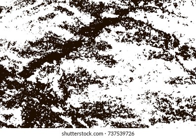 Grunge marble texture. White and black distress design. Torn stone modern background. Monochrome granite surface. Vector illustration.