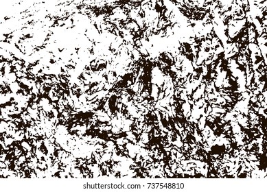 Grunge marble texture. White and black distress design. Torn stone modern background. Monochrome granite surface. Vector illustration.
