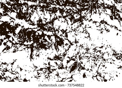 Grunge marble texture. White and black distress design. Torn stone modern background. Monochrome granite surface. Vector illustration.