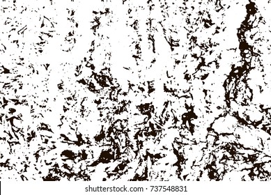 Grunge marble texture. White and black distress design. Torn stone modern background. Monochrome granite surface. Vector illustration.