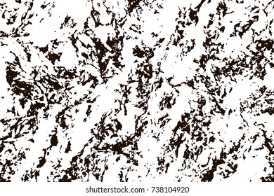 Grunge marble texture. White and black distress design. Torn stone modern background. Monochrome granite surface. Vector illustration.