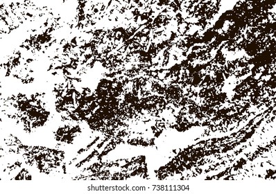Grunge marble texture. White and black distress design. Torn stone modern background. Monochrome granite surface. Vector illustration.