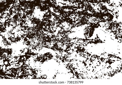 Grunge marble texture. White and black distress design. Torn stone modern background. Monochrome granite surface. Vector illustration.