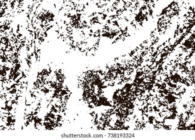 Grunge marble texture. White and black distress design. Torn stone modern background. Monochrome granite surface. Vector illustration.