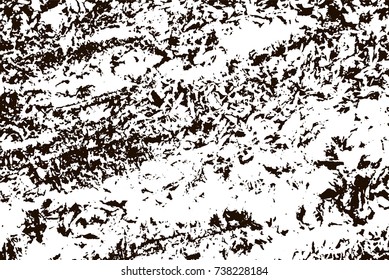 Grunge marble texture. White and black distress design. Torn stone modern background. Monochrome granite surface. Vector illustration.