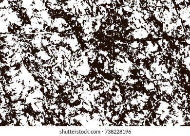 Grunge marble texture. White and black distress design. Torn stone modern background. Monochrome granite surface. Vector illustration.