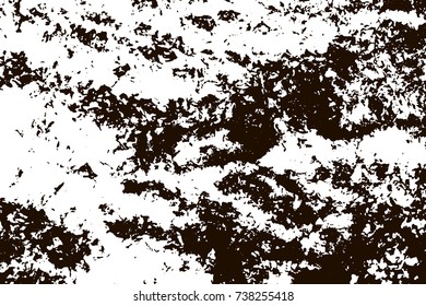 Grunge marble texture. White and black distress design. Torn stone modern background. Monochrome granite surface. Vector illustration.