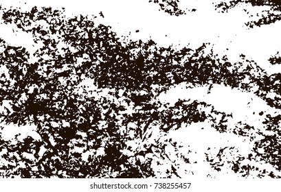 Grunge marble texture. White and black distress design. Torn stone modern background. Monochrome granite surface. Vector illustration.