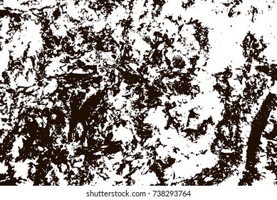 Grunge marble texture. White and black distress design. Torn stone modern background. Monochrome granite surface. Vector illustration.