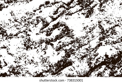 Grunge marble texture. White and black distress design. Torn stone modern background. Monochrome granite surface. Vector illustration.