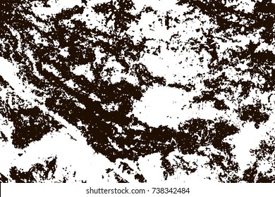 Grunge marble texture. White and black distress design. Torn stone modern background. Monochrome granite surface. Vector illustration.