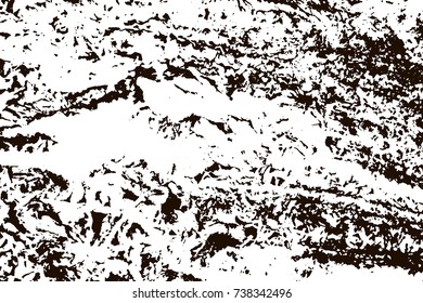 Grunge marble texture. White and black distress design. Torn stone modern background. Monochrome granite surface. Vector illustration.