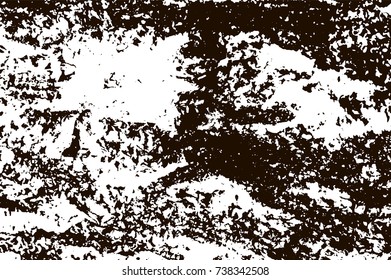 Grunge marble texture. White and black distress design. Torn stone modern background. Monochrome granite surface. Vector illustration.