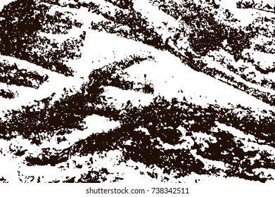 Grunge marble texture. White and black distress design. Torn stone modern background. Monochrome granite surface. Vector illustration.